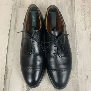 ALLEN EDMOND BLACK LACE-UP SHOES
